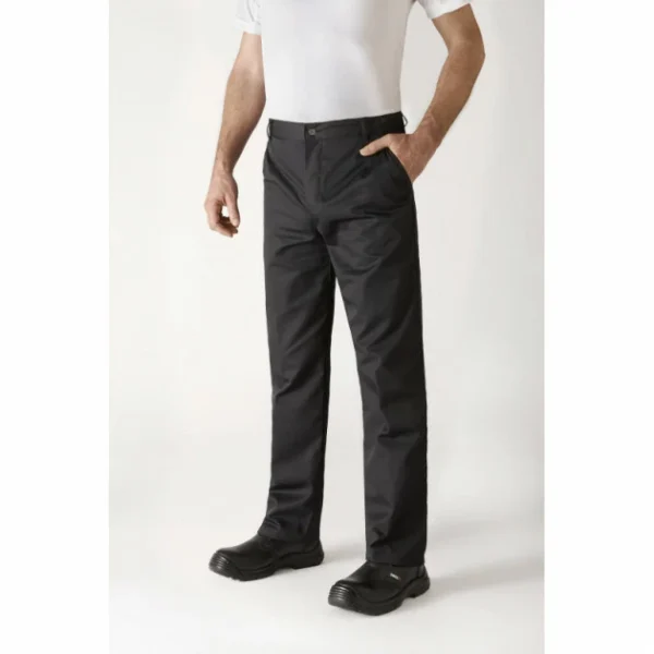 Offres 🎁 Pantalon de Cuisine Mixte Noir TIMEO T.46 Robur 🌟 magasin en ligne france 1