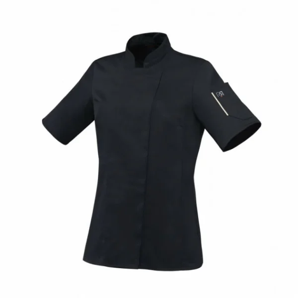 marques pas cher Meilleur prix 🛒 Veste de Cuisine Femme Noire UNERA T.0 Robur 🤩 1