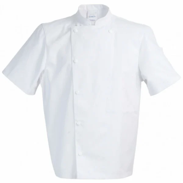 Promo 🔔 Veste de Cuisine Mixte Blanche MADRAS T.8 Robur ⭐ luxe soldes 1