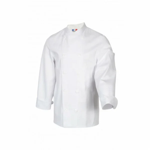 De gros 😍 Veste de Cuisine Mixte Blanche TAMISE T.0 Robur 👍 en vente 1