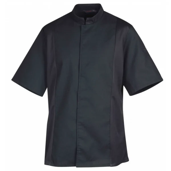 Remise ❤️ Veste de Cuisine Mixte Noire SIAKA T.2 Robur 🥰 De super promotions disponibles 1